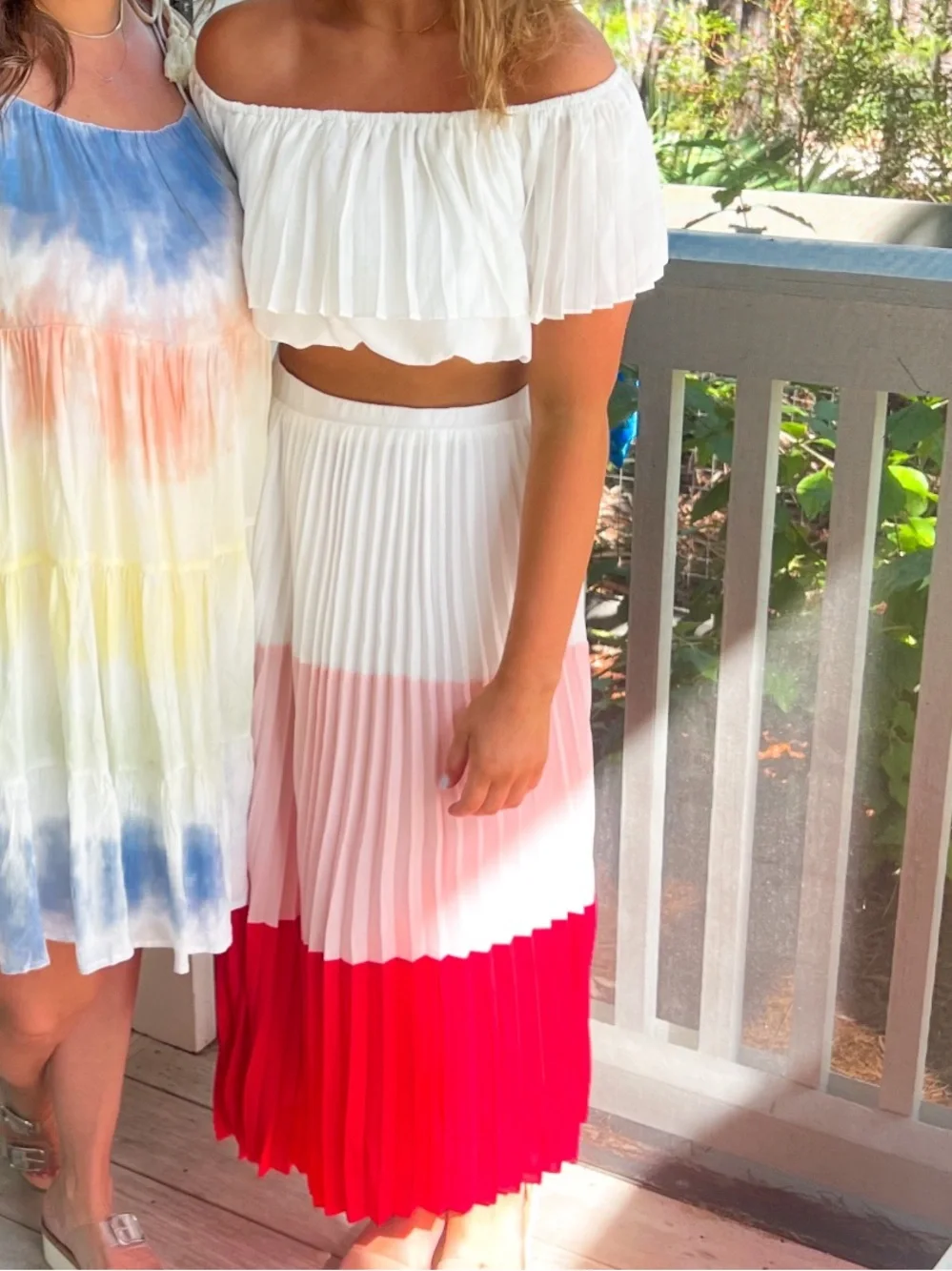 Lulu's Ombré Matching Maxi Skirt and Top Set
